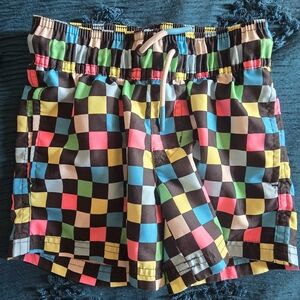 art class Vibrant Checkered Kids Shorts